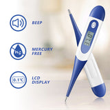 Flexible Tip Waterproof Digital Thermometer